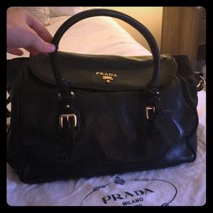 Prada “Doctor’s Bag” in black leather